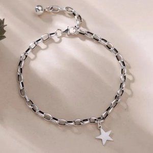 STAR 925 STERLING SILVER BRACELET, NICE BRACELET, CUTE BRACELET